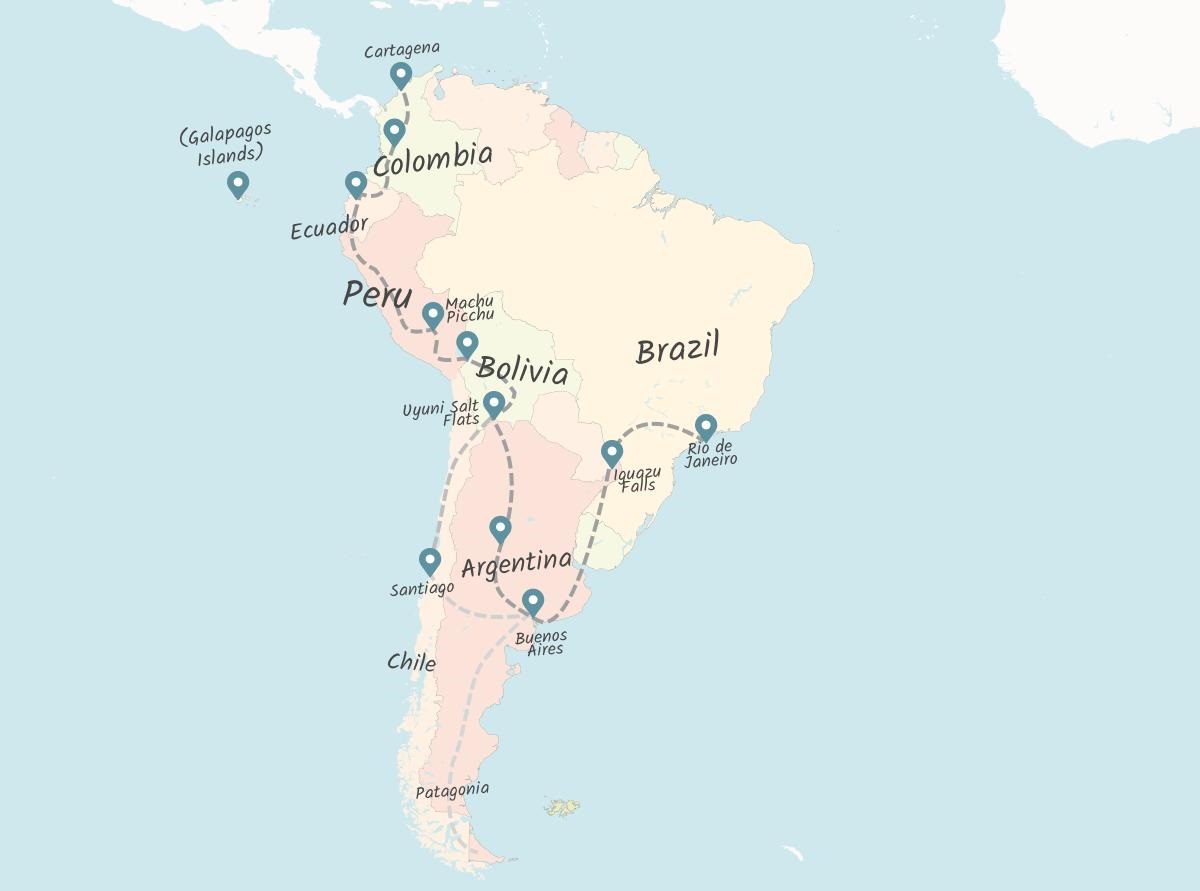 Paises Baratos para Viajar na América do Sul